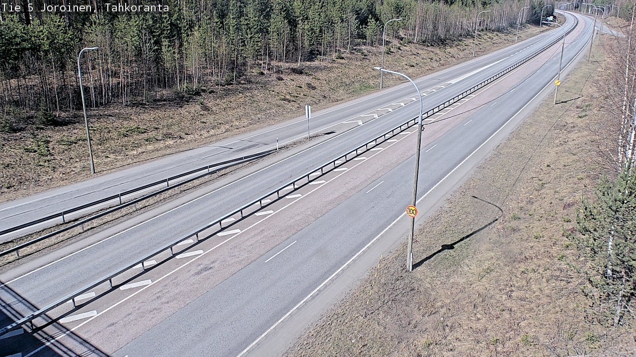 Weather Camera Image Väg 5 Jorois, Tahkoranta, Joroinen, Pohjois-Savo