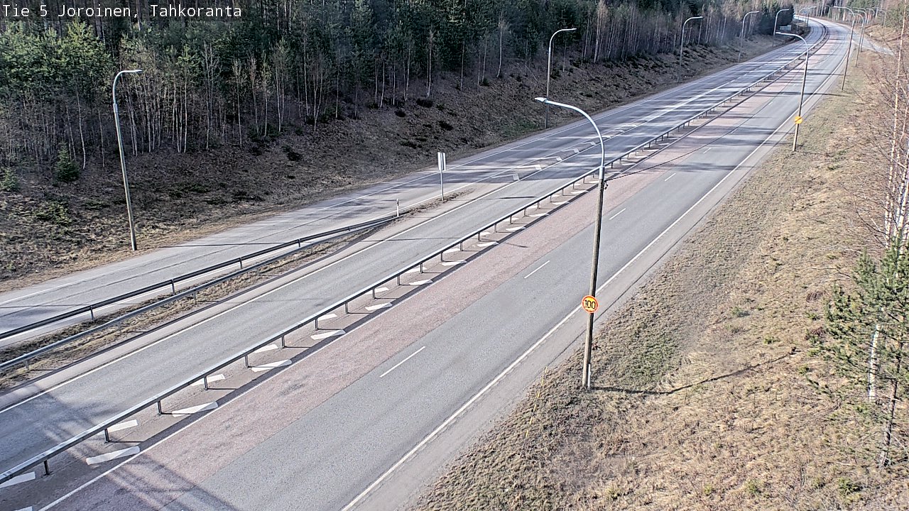 Weather Camera Image Väg 5 Jorois, Tahkoranta, Joroinen, Pohjois-Savo
