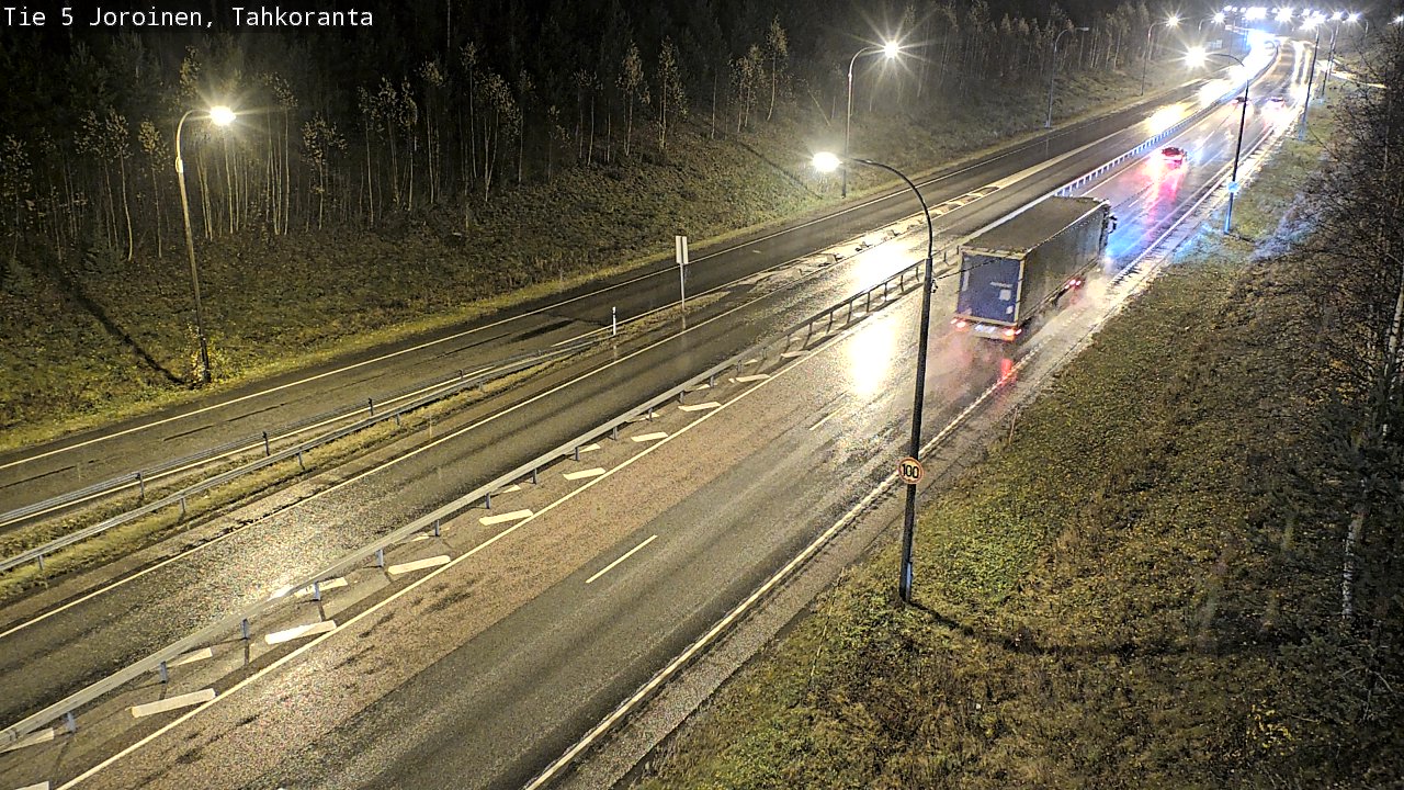 Weather Camera Image Väg 5 Jorois, Tahkoranta, Joroinen, Pohjois-Savo