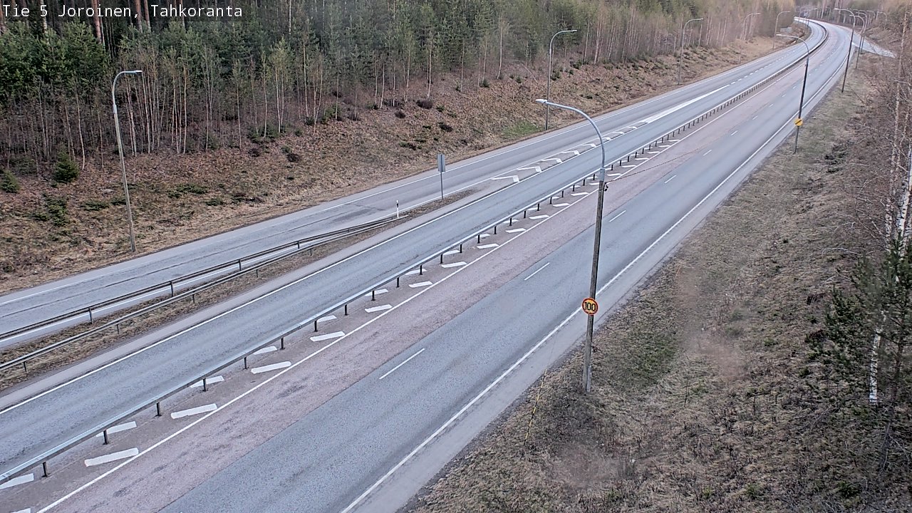 Weather Camera Image Väg 5 Jorois, Tahkoranta, Joroinen, Pohjois-Savo