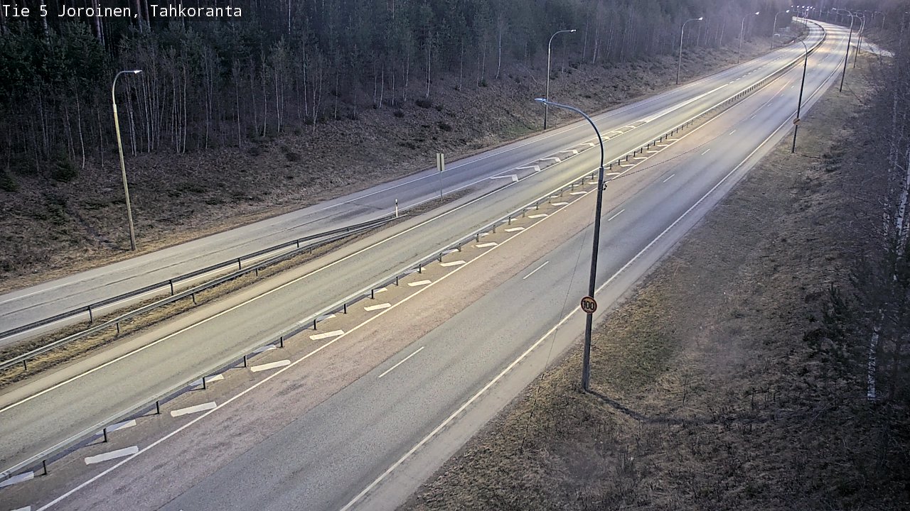 Weather Camera Image Väg 5 Jorois, Tahkoranta, Joroinen, Pohjois-Savo