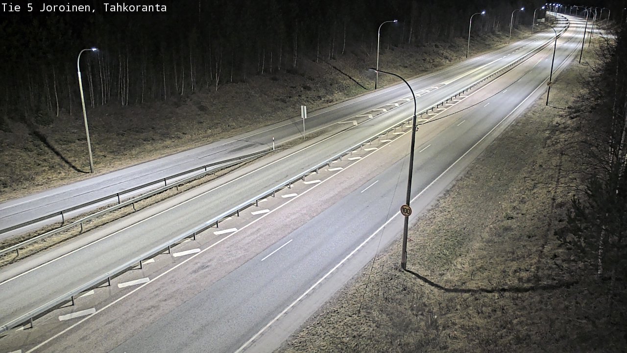 Weather Camera Image Väg 5 Jorois, Tahkoranta, Joroinen, Pohjois-Savo