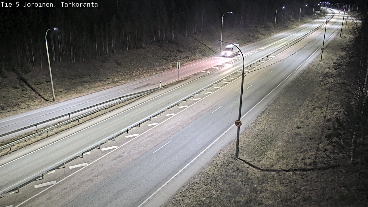 Weather Camera Image Väg 5 Jorois, Tahkoranta, Joroinen, Pohjois-Savo