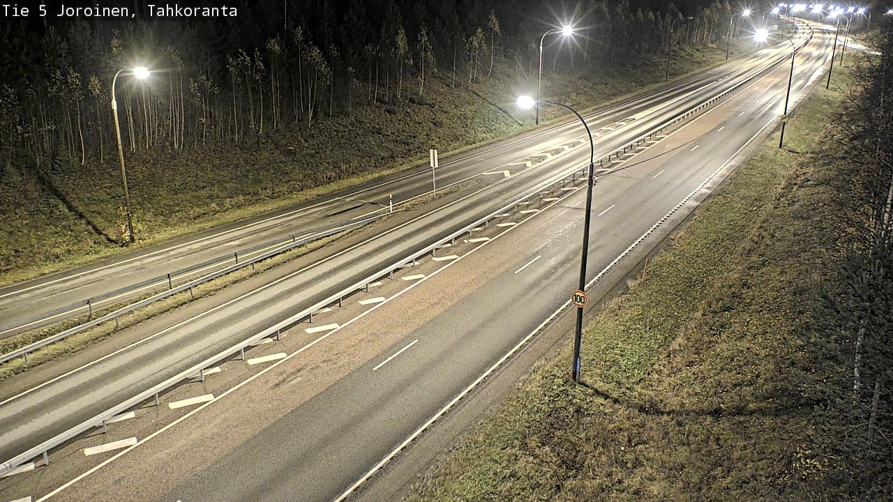 Weather Camera Image Väg 5 Jorois, Tahkoranta, Joroinen, Pohjois-Savo