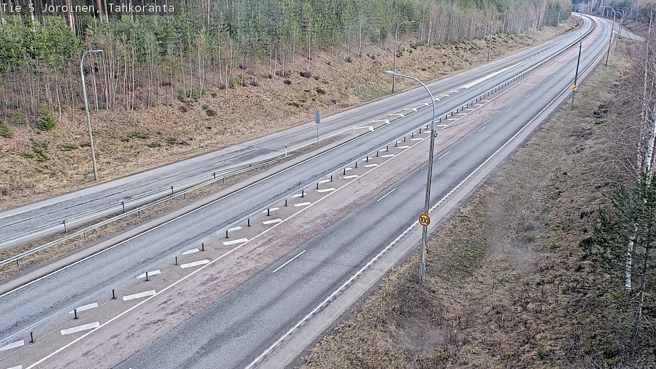 Weather Camera Image Väg 5 Jorois, Tahkoranta, Joroinen, Pohjois-Savo