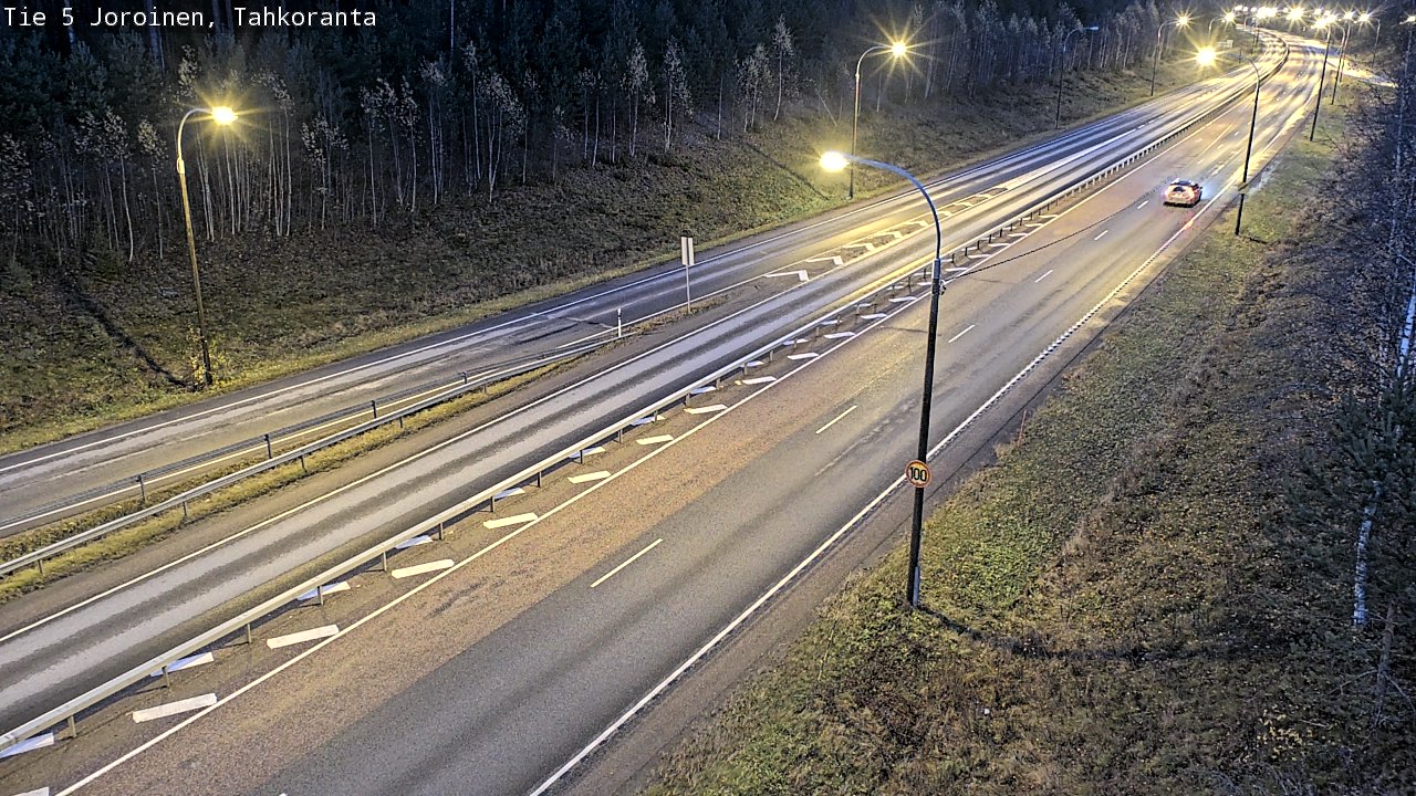 Weather Camera Image Väg 5 Jorois, Tahkoranta, Joroinen, Pohjois-Savo