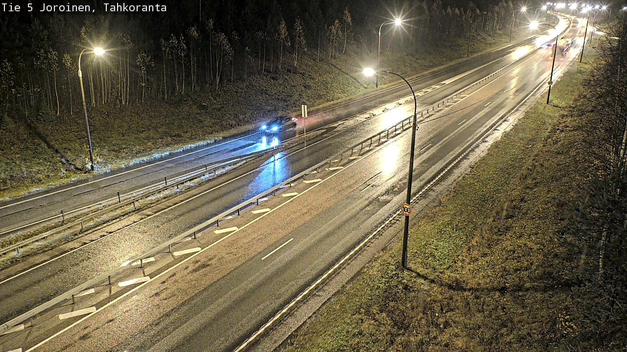 Weather Camera Image Väg 5 Jorois, Tahkoranta, Joroinen, Pohjois-Savo