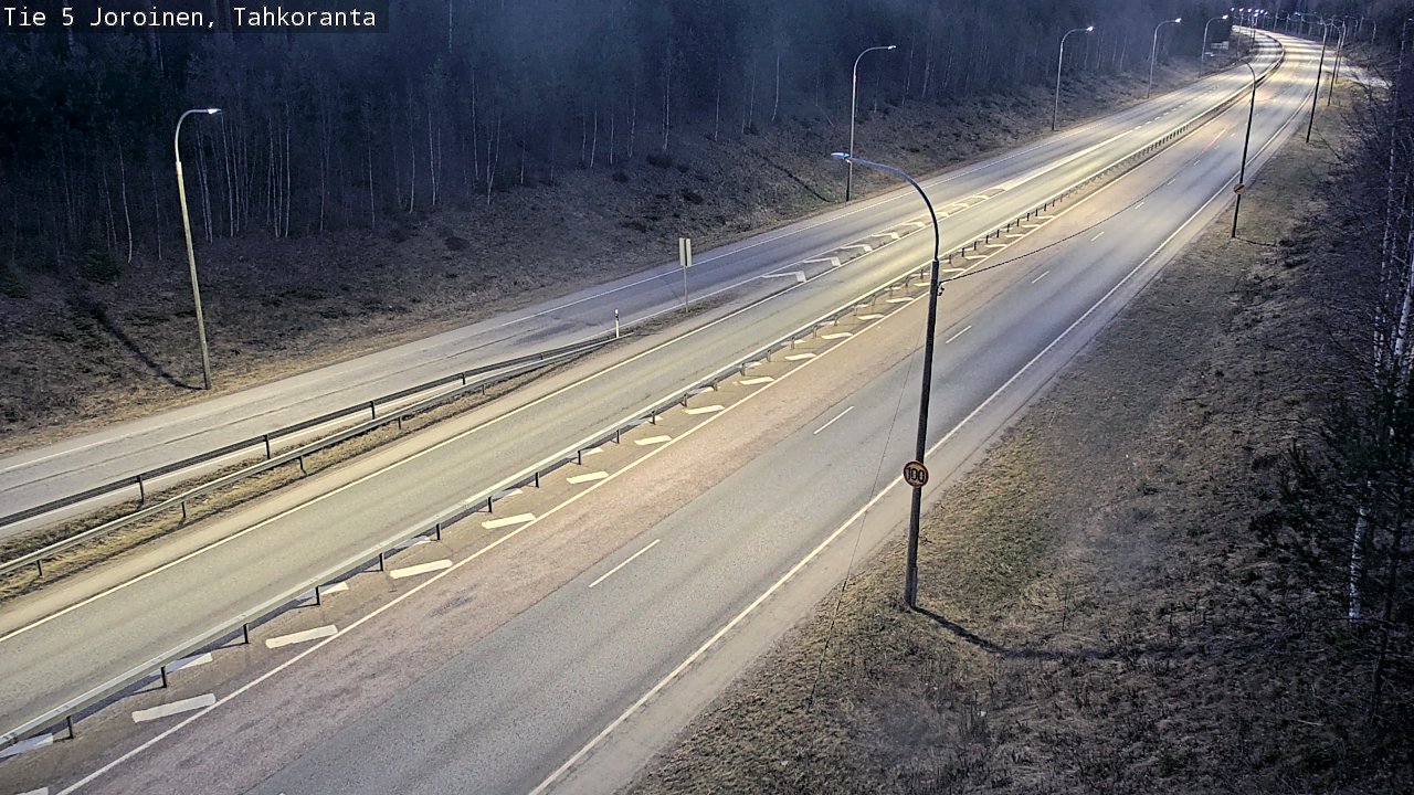 Weather Camera Image Väg 5 Jorois, Tahkoranta, Joroinen, Pohjois-Savo