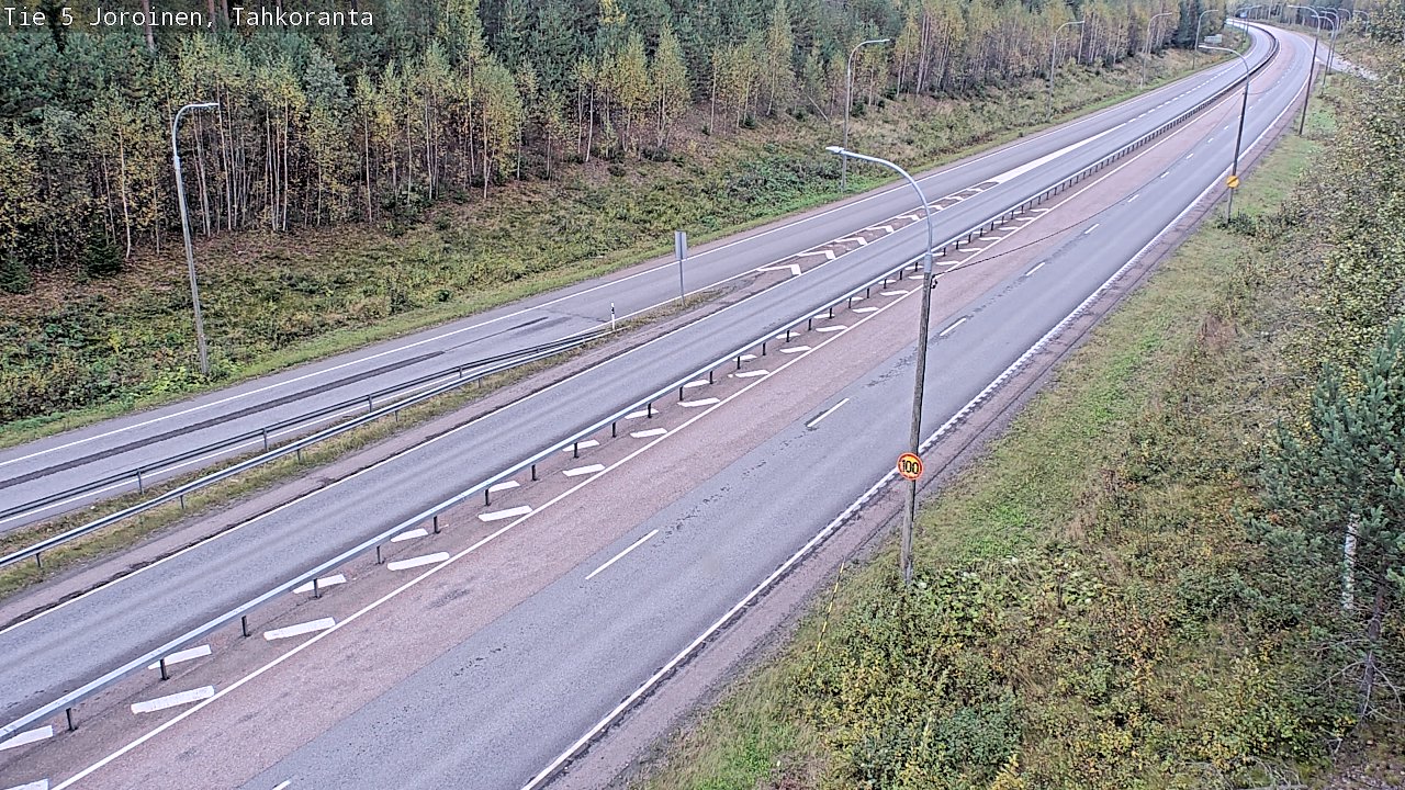 Weather Camera Image Väg 5 Jorois, Tahkoranta, Joroinen, Pohjois-Savo