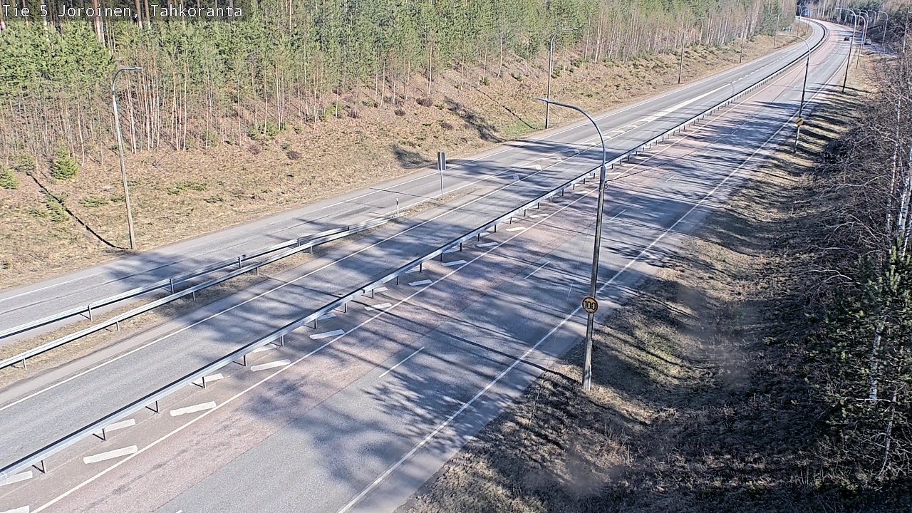 Weather Camera Image Road 5 Joroinen, Tahkoranta, Joroinen, Pohjois-Savo