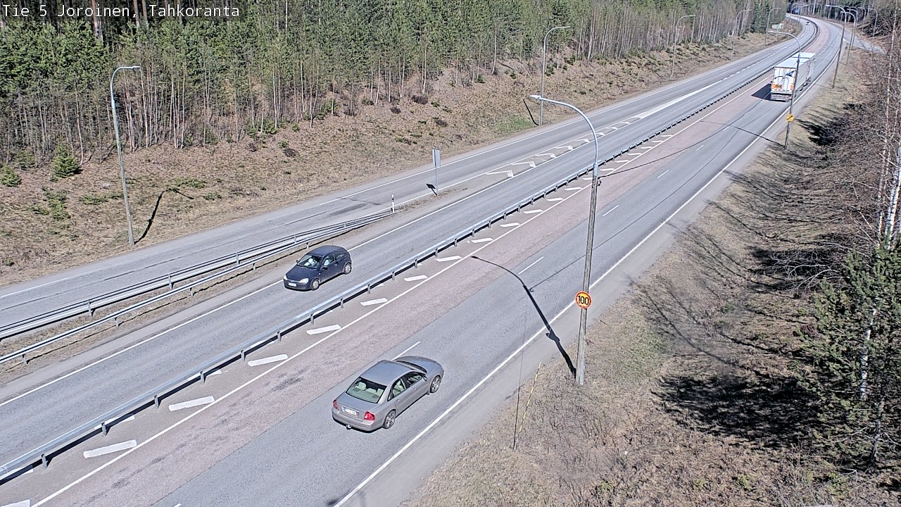 Weather Camera Image Väg 5 Jorois, Tahkoranta, Joroinen, Pohjois-Savo