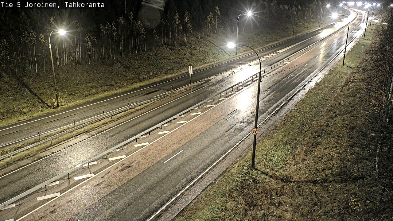 Weather Camera Image Väg 5 Jorois, Tahkoranta, Joroinen, Pohjois-Savo