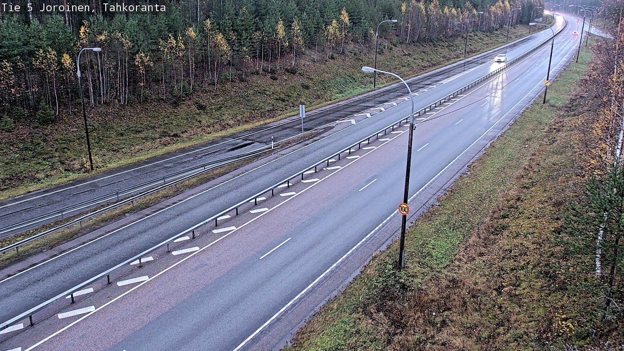Weather Camera Image Väg 5 Jorois, Tahkoranta, Joroinen, Pohjois-Savo