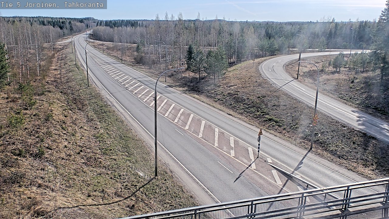 Weather Camera Image Väg 5 Jorois, Tahkoranta, Joroinen, Pohjois-Savo
