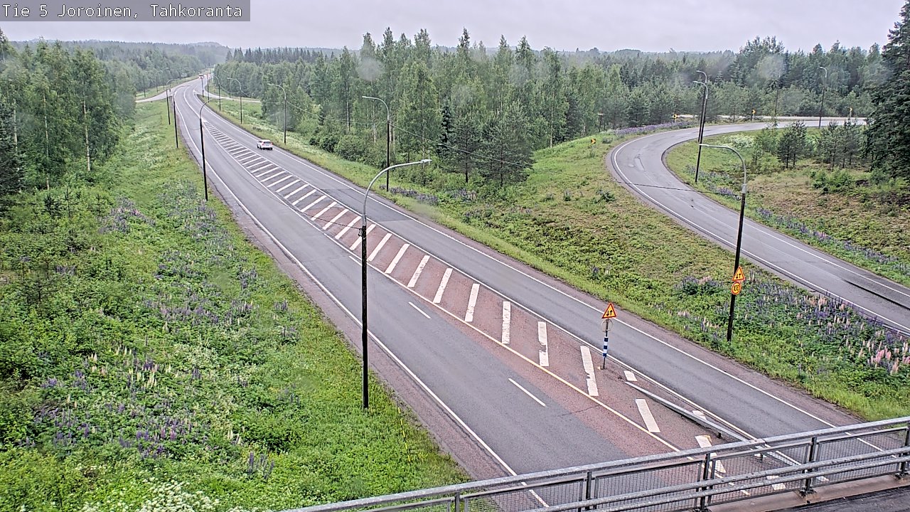 Weather Camera Image Väg 5 Jorois, Tahkoranta, Joroinen, Pohjois-Savo