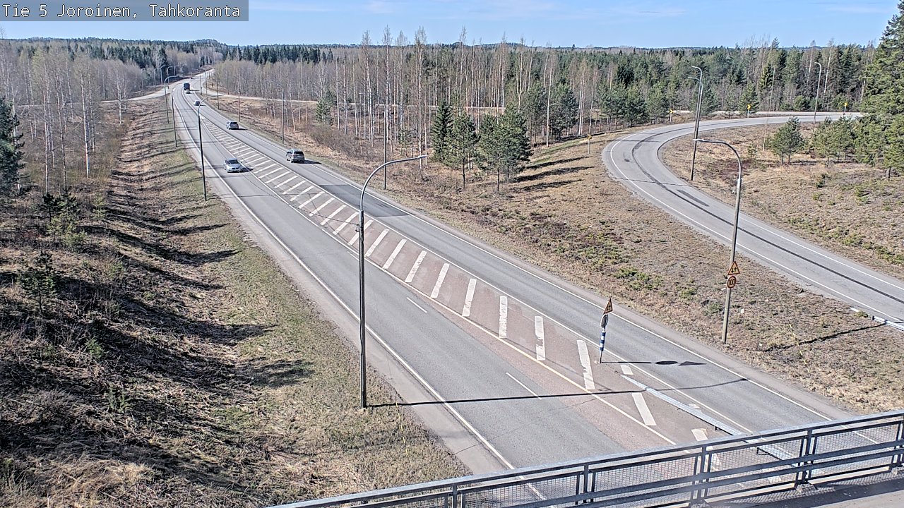 Weather Camera Image Väg 5 Jorois, Tahkoranta, Joroinen, Pohjois-Savo