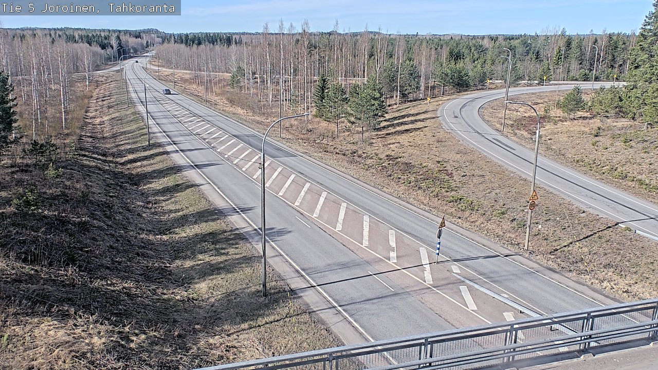 Weather Camera Image Väg 5 Jorois, Tahkoranta, Joroinen, Pohjois-Savo