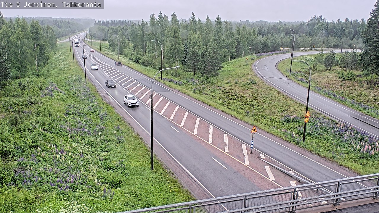 Weather Camera Image Väg 5 Jorois, Tahkoranta, Joroinen, Pohjois-Savo