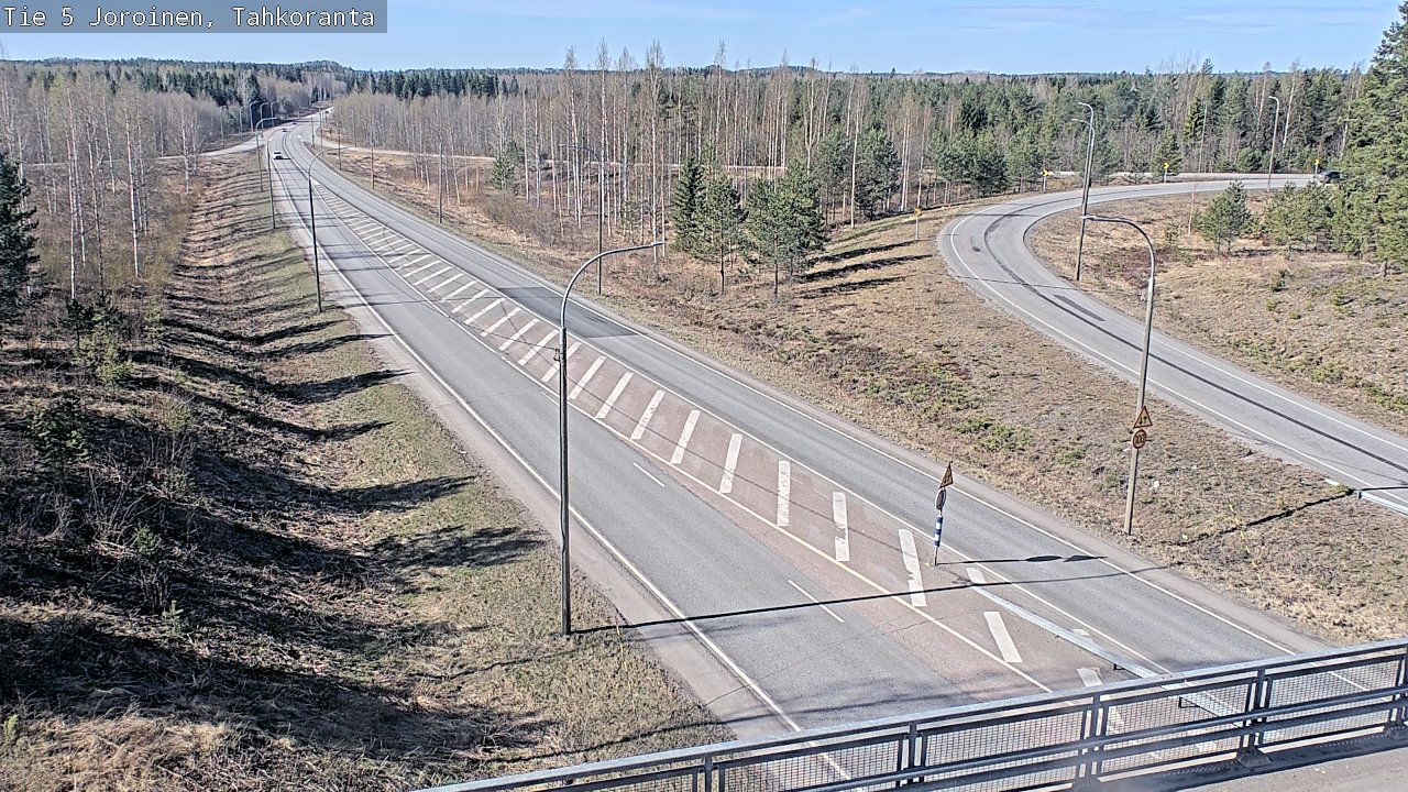Weather Camera Image Väg 5 Jorois, Tahkoranta, Joroinen, Pohjois-Savo