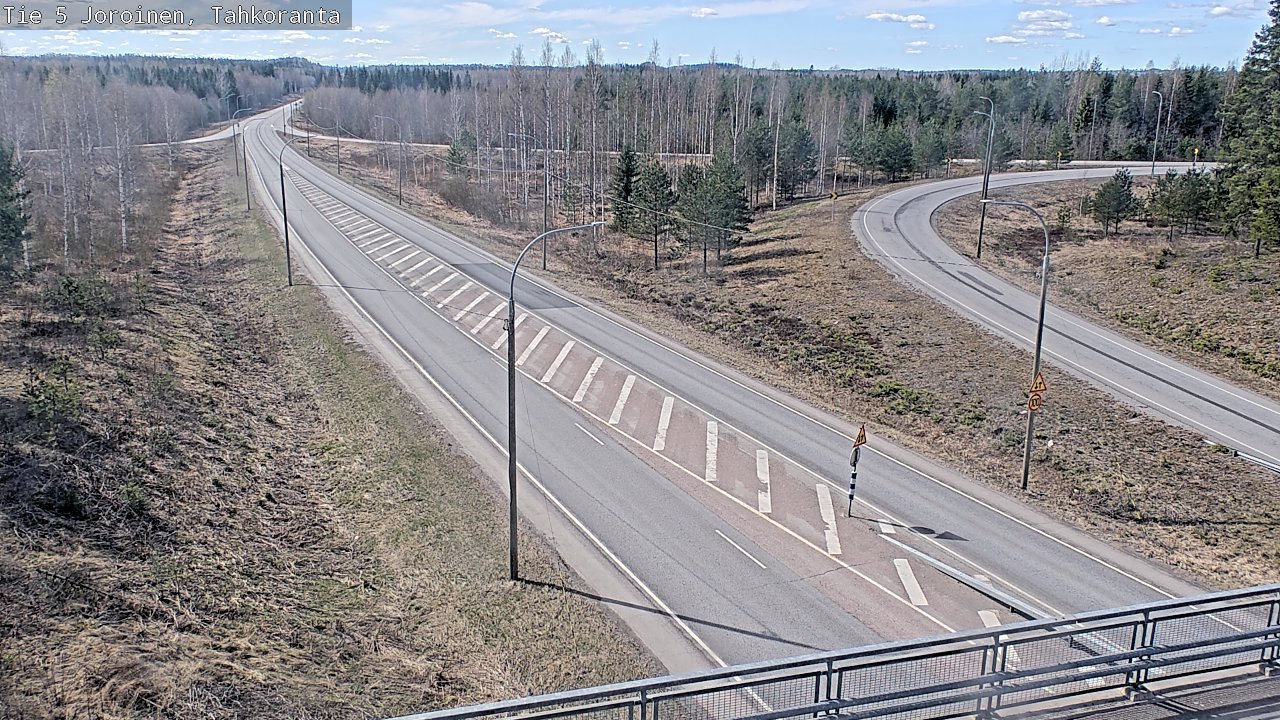 Weather Camera Image Väg 5 Jorois, Tahkoranta, Joroinen, Pohjois-Savo