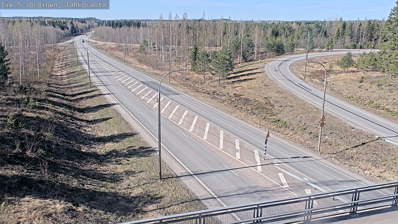 Weather Camera Image Väg 5 Jorois, Tahkoranta, Joroinen, Pohjois-Savo