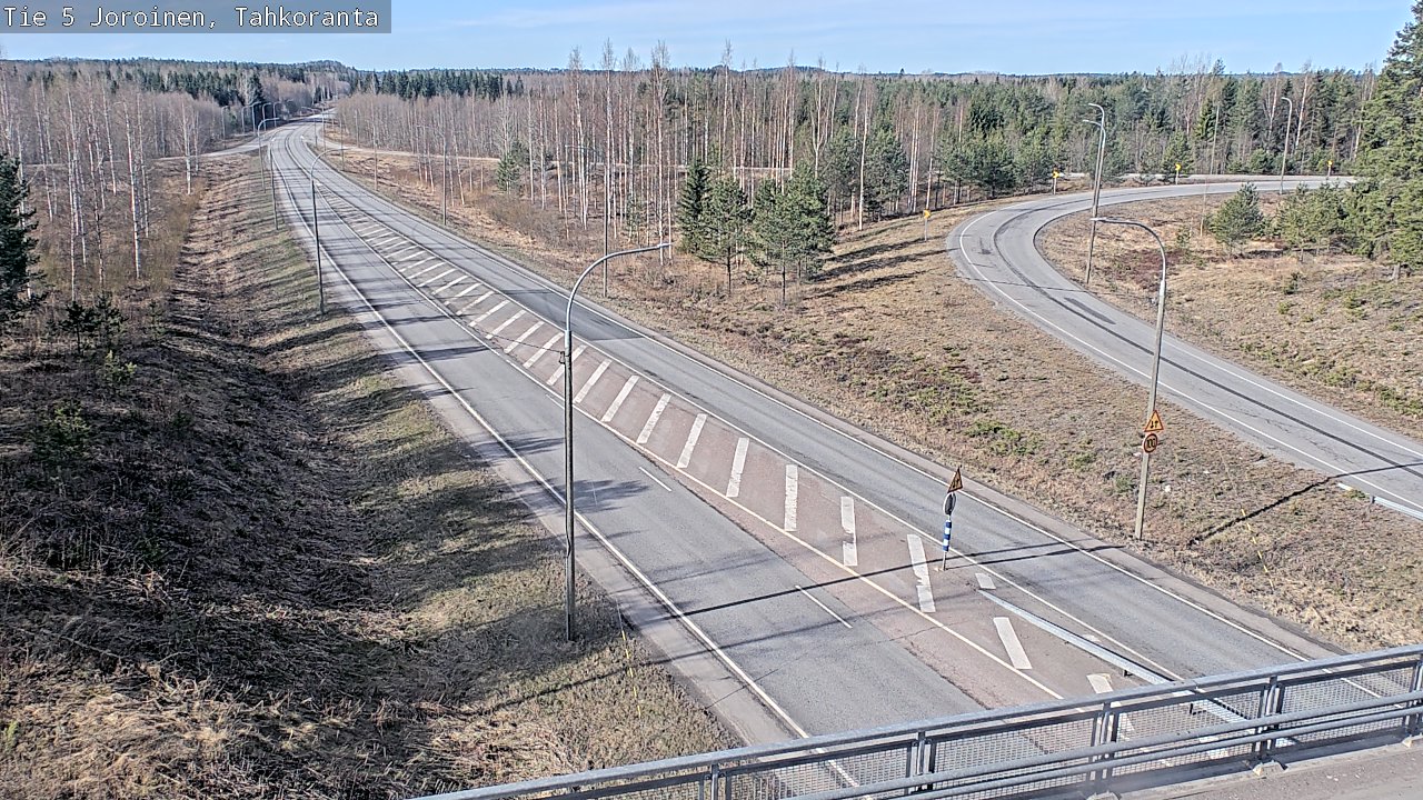 Weather Camera Image Väg 5 Jorois, Tahkoranta, Joroinen, Pohjois-Savo
