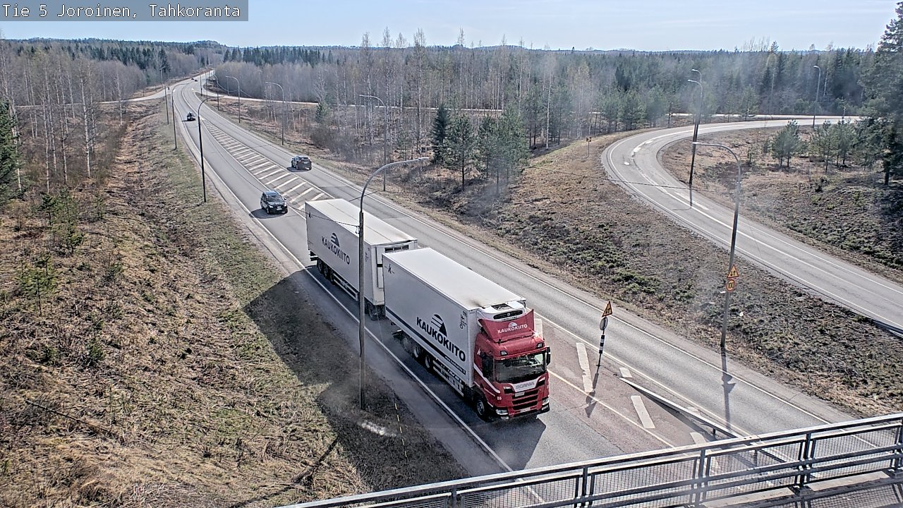 Weather Camera Image Väg 5 Jorois, Tahkoranta, Joroinen, Pohjois-Savo