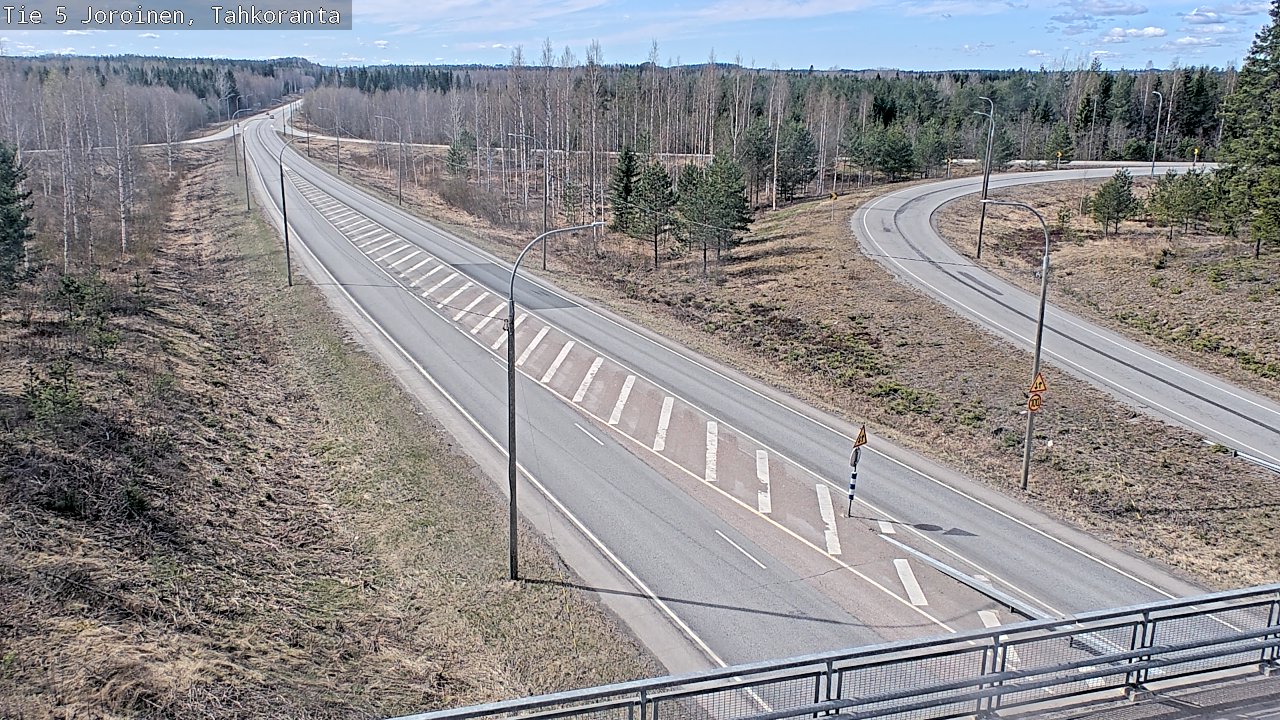 Weather Camera Image Väg 5 Jorois, Tahkoranta, Joroinen, Pohjois-Savo