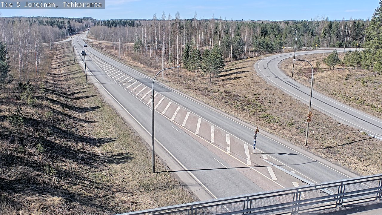 Weather Camera Image Väg 5 Jorois, Tahkoranta, Joroinen, Pohjois-Savo