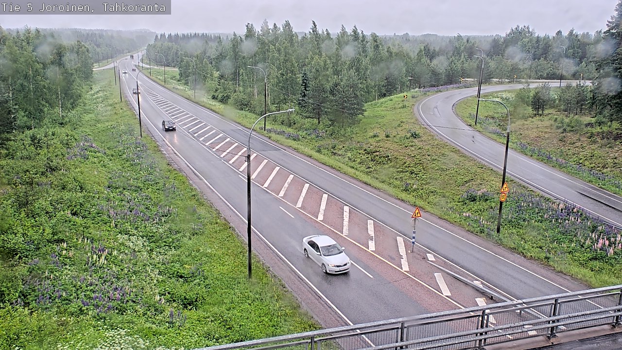 Weather Camera Image Väg 5 Jorois, Tahkoranta, Joroinen, Pohjois-Savo