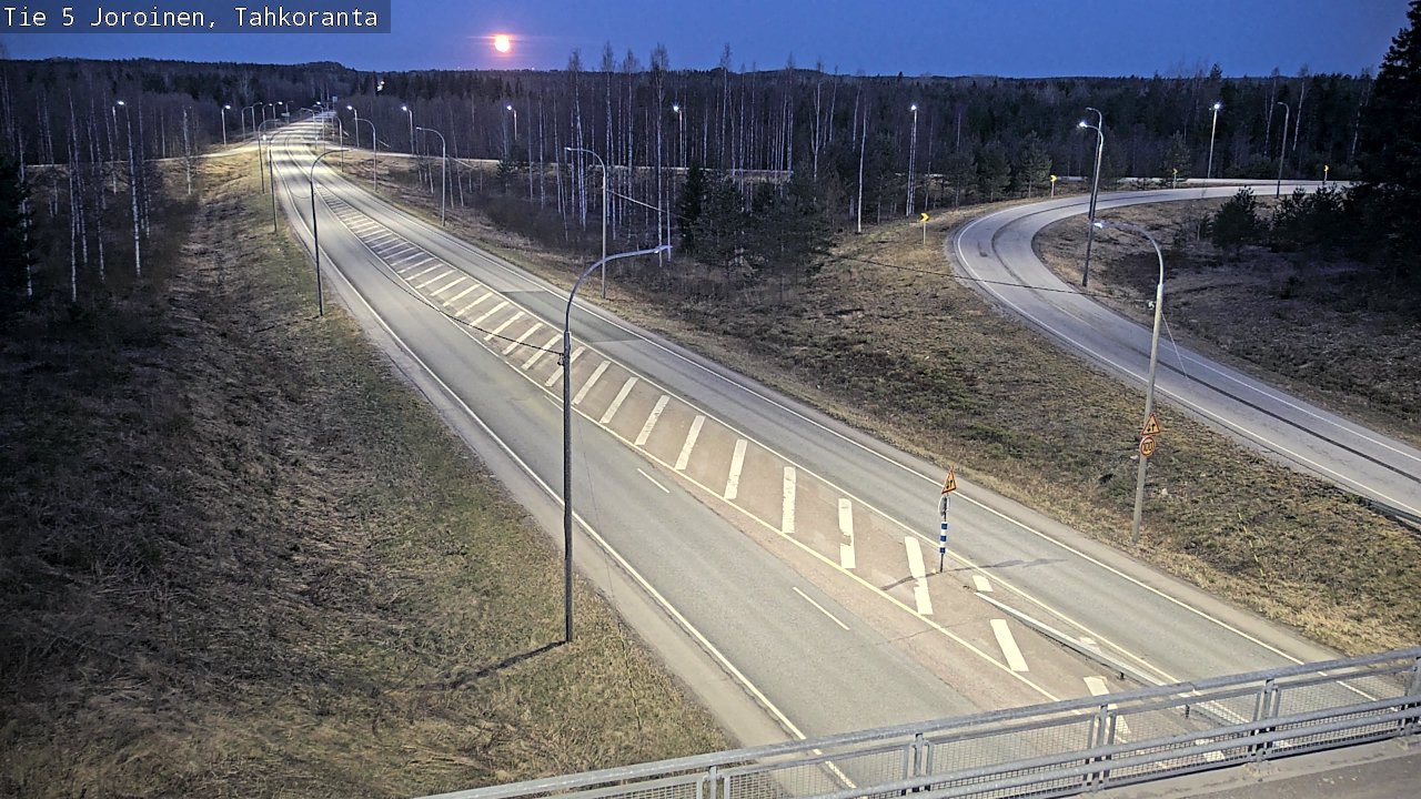 Weather Camera Image Väg 5 Jorois, Tahkoranta, Joroinen, Pohjois-Savo