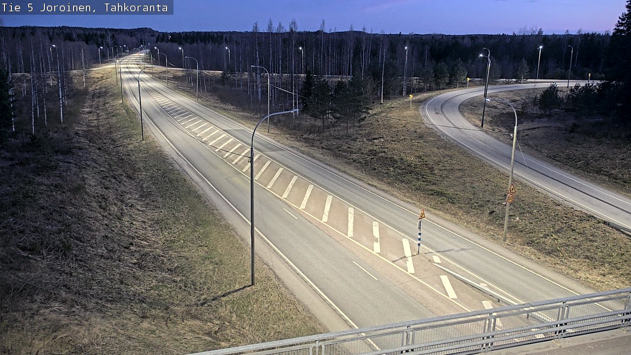 Weather Camera Image Väg 5 Jorois, Tahkoranta, Joroinen, Pohjois-Savo