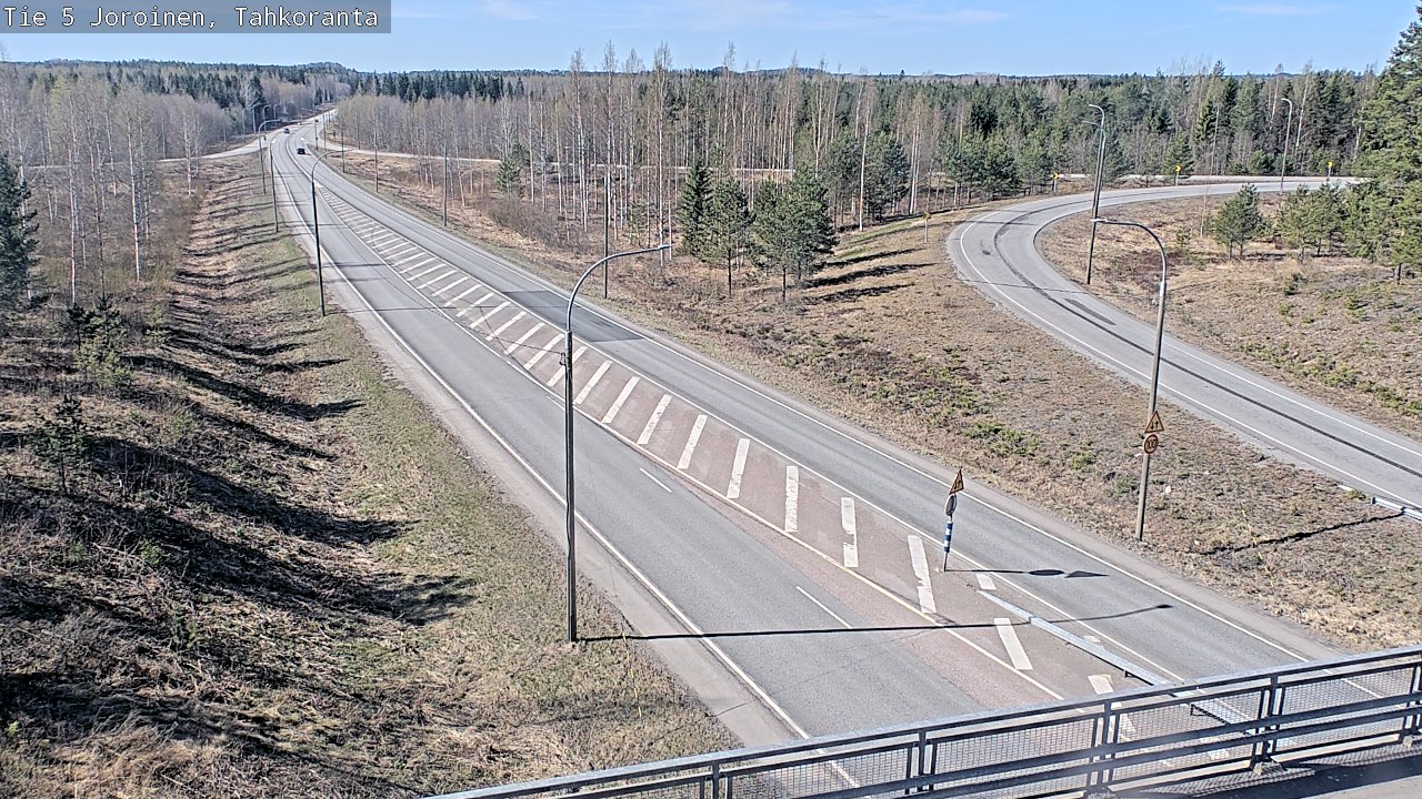 Weather Camera Image Väg 5 Jorois, Tahkoranta, Joroinen, Pohjois-Savo