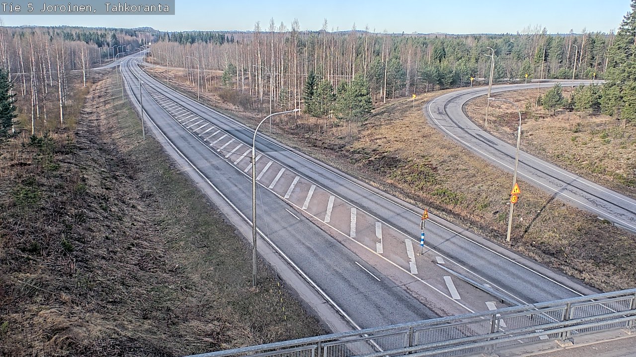 Weather Camera Image Väg 5 Jorois, Tahkoranta, Joroinen, Pohjois-Savo