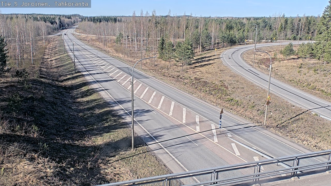 Weather Camera Image Väg 5 Jorois, Tahkoranta, Joroinen, Pohjois-Savo