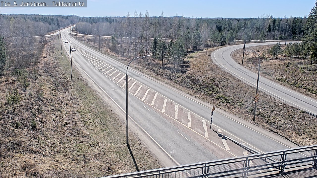 Weather Camera Image Väg 5 Jorois, Tahkoranta, Joroinen, Pohjois-Savo