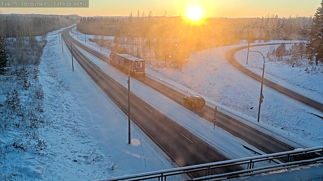 Weather Camera Image Road 5 Joroinen, Tahkoranta, Joroinen, Pohjois-Savo