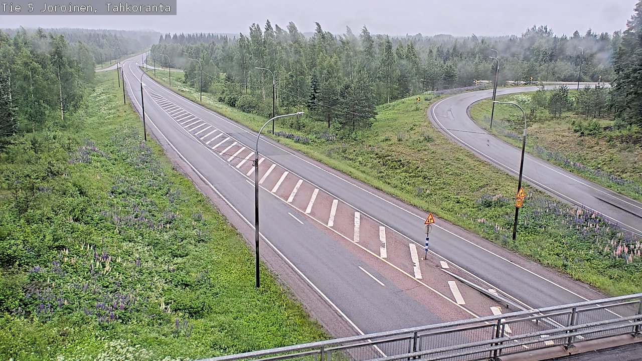 Weather Camera Image Väg 5 Jorois, Tahkoranta, Joroinen, Pohjois-Savo
