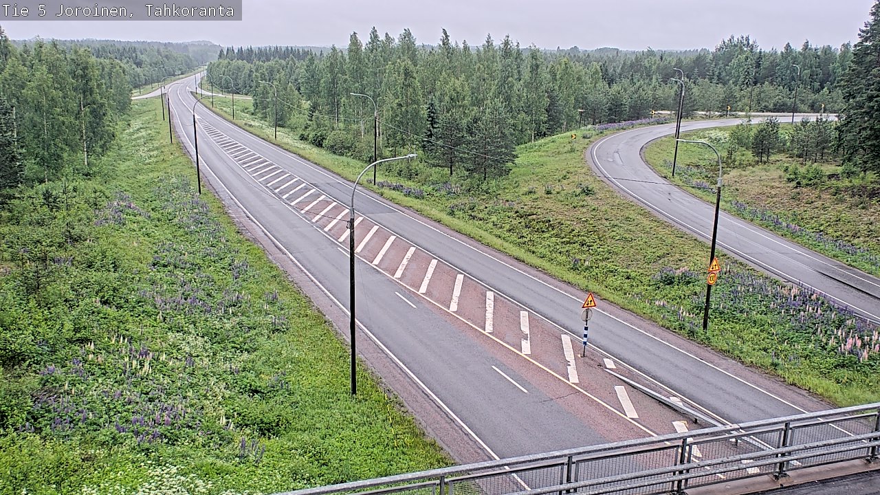 Weather Camera Image Väg 5 Jorois, Tahkoranta, Joroinen, Pohjois-Savo