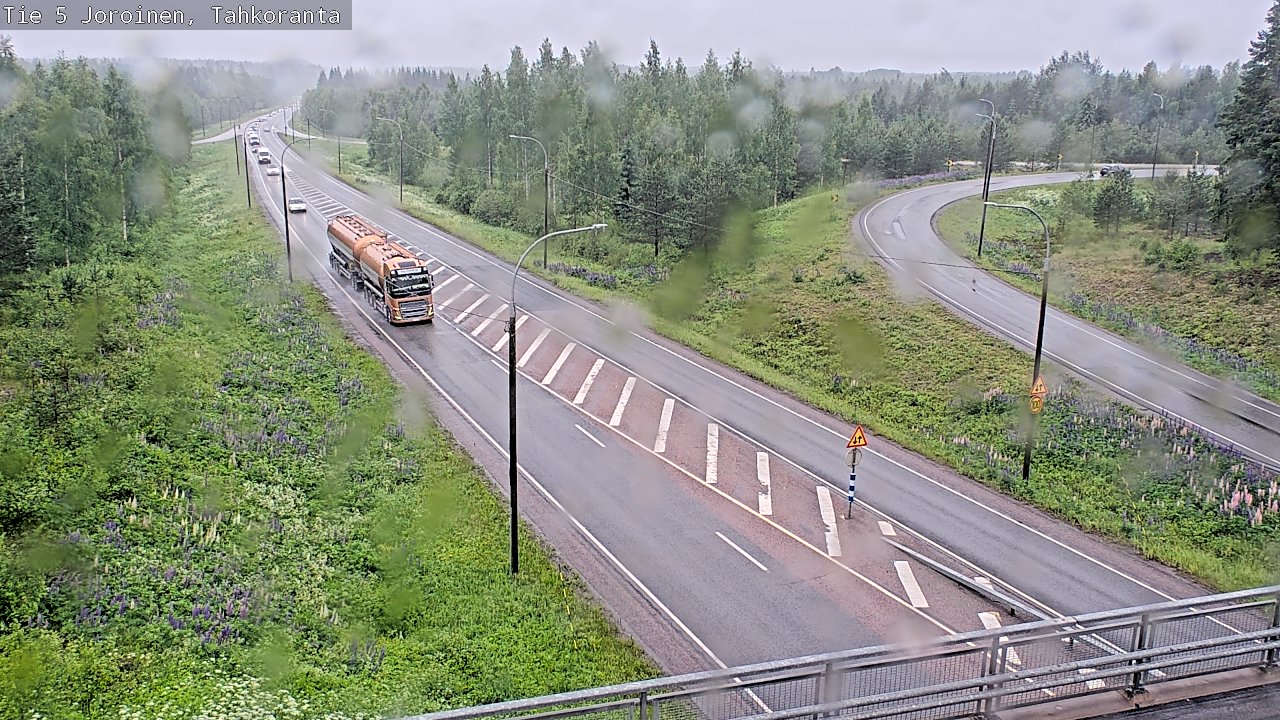 Weather Camera Image Väg 5 Jorois, Tahkoranta, Joroinen, Pohjois-Savo