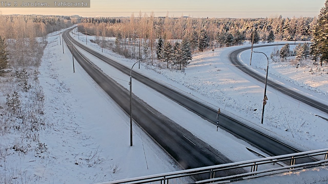 Weather Camera Image Road 5 Joroinen, Tahkoranta, Joroinen, Pohjois-Savo