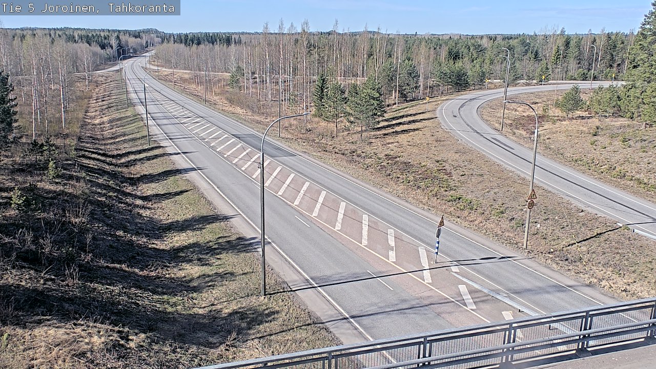Weather Camera Image Väg 5 Jorois, Tahkoranta, Joroinen, Pohjois-Savo