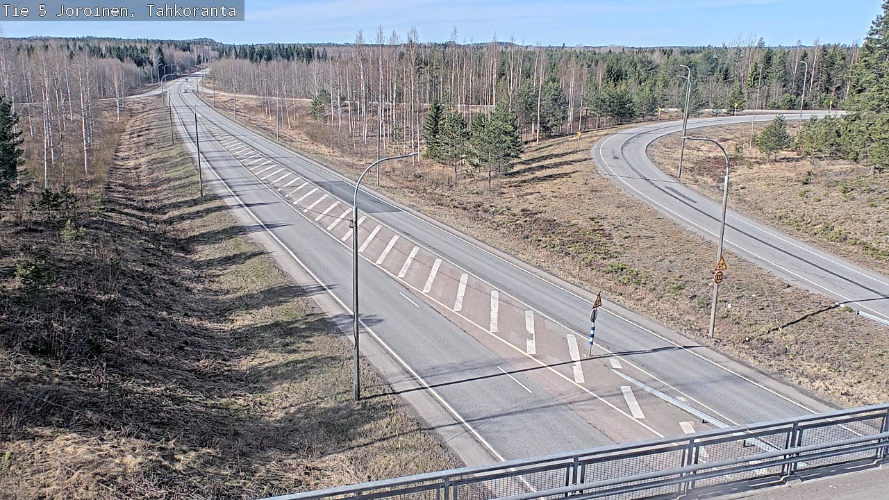 Weather Camera Image Väg 5 Jorois, Tahkoranta, Joroinen, Pohjois-Savo