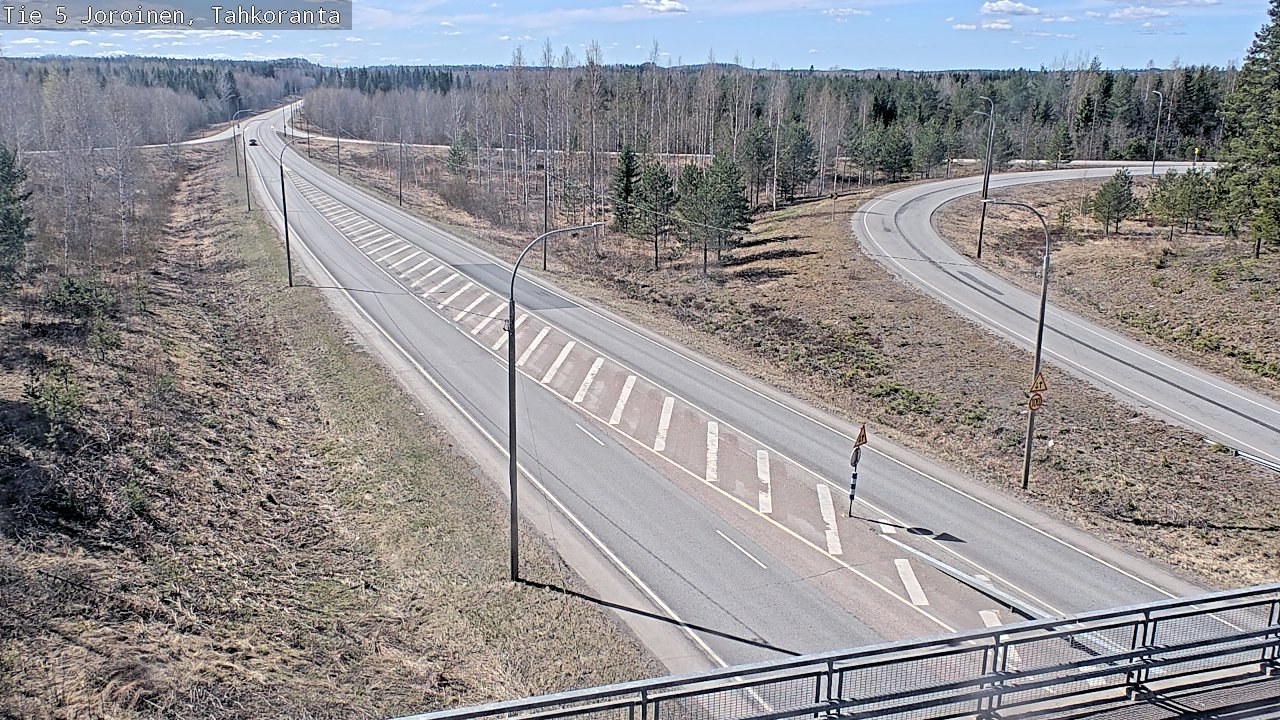 Weather Camera Image Väg 5 Jorois, Tahkoranta, Joroinen, Pohjois-Savo