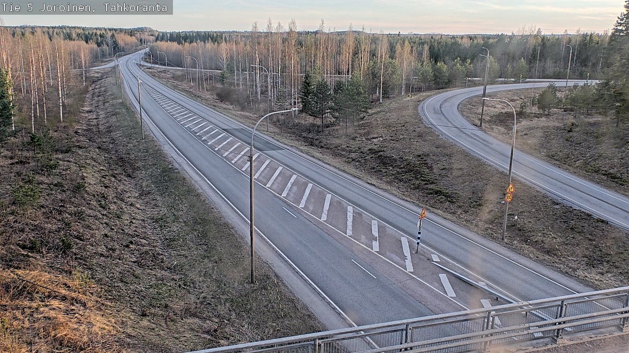 Weather Camera Image Väg 5 Jorois, Tahkoranta, Joroinen, Pohjois-Savo