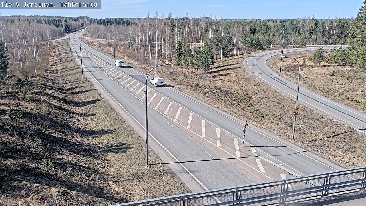 Weather Camera Image Väg 5 Jorois, Tahkoranta, Joroinen, Pohjois-Savo