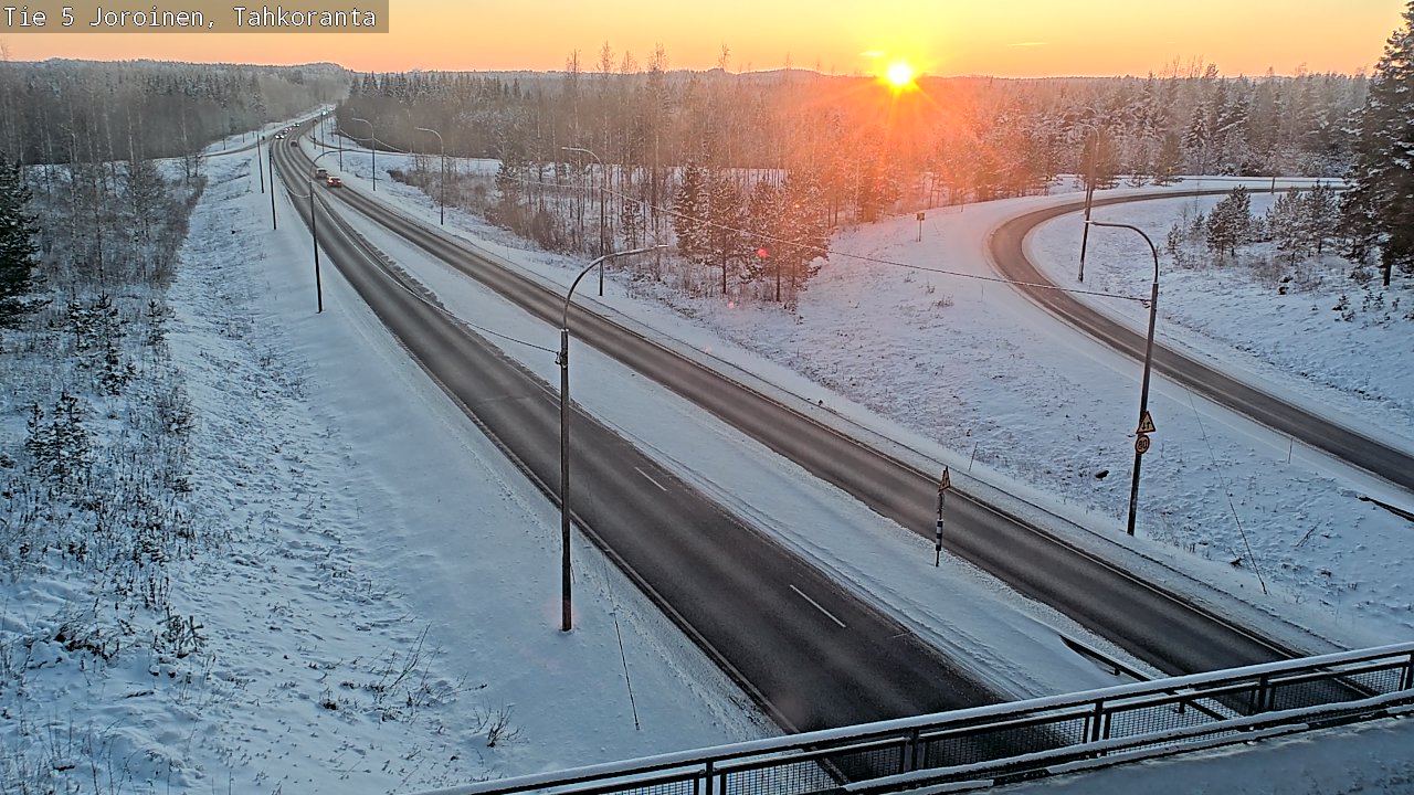 Weather Camera Image Road 5 Joroinen, Tahkoranta, Joroinen, Pohjois-Savo