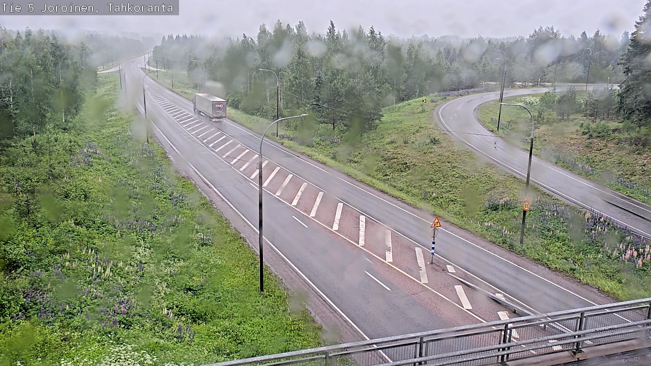 Weather Camera Image Väg 5 Jorois, Tahkoranta, Joroinen, Pohjois-Savo