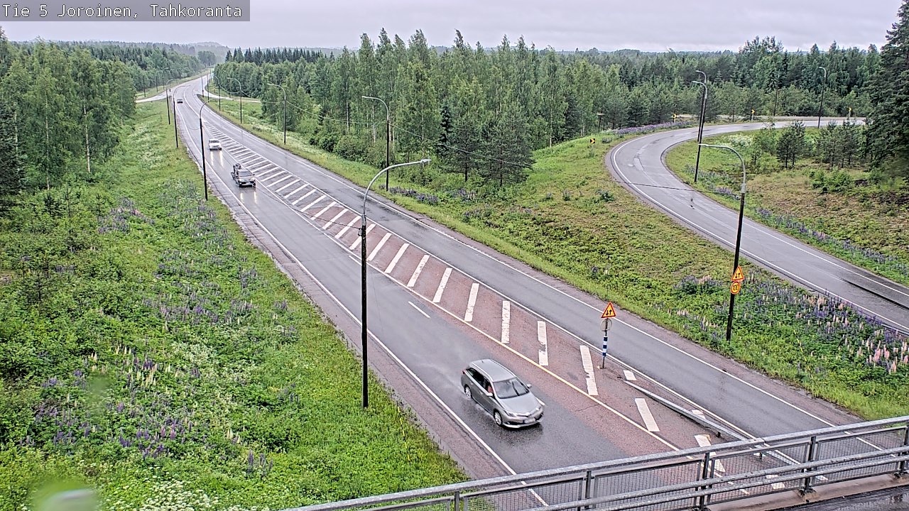 Weather Camera Image Väg 5 Jorois, Tahkoranta, Joroinen, Pohjois-Savo