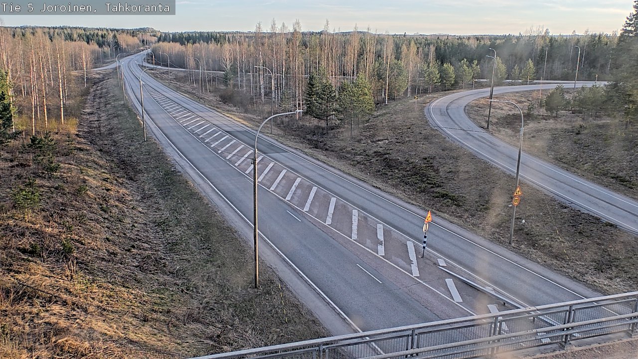 Weather Camera Image Väg 5 Jorois, Tahkoranta, Joroinen, Pohjois-Savo
